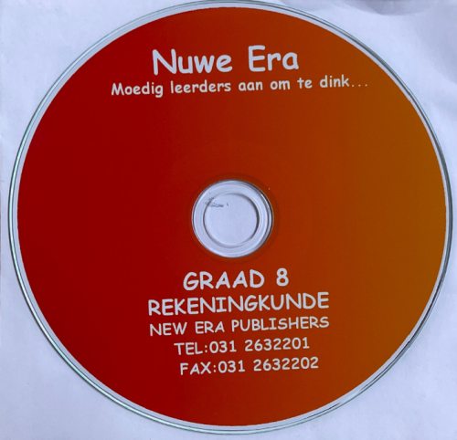 Nuwe Era Rekeningkunde Graad 8 LB/OB/OG set CD